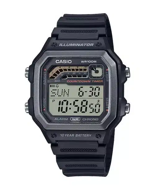 ساعت مچی مردانه کاسیو مدل CASIO-WS-1600H-1AVDF